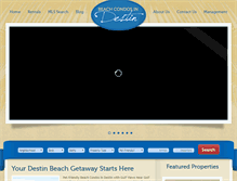 Tablet Screenshot of beachcondosindestin.com